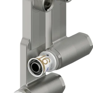 Uponor S-Press plintaansluiting 16 x 1/2" messing vertind Gecertificeerd