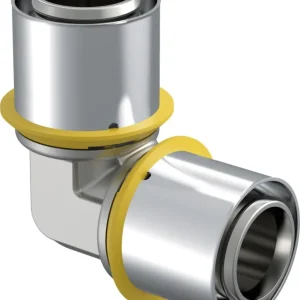 Populair Uponor gas knie 32 x 32 messing vertind