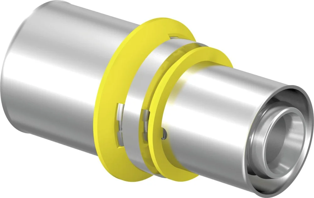 Uponor gas rechte koppeling 25 x 20 messing vertind Lage Prijs