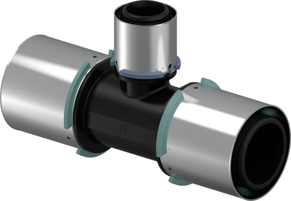 Gratis Retour Uponor S-Press t-stuk 63 x 40 x 63 kunststof