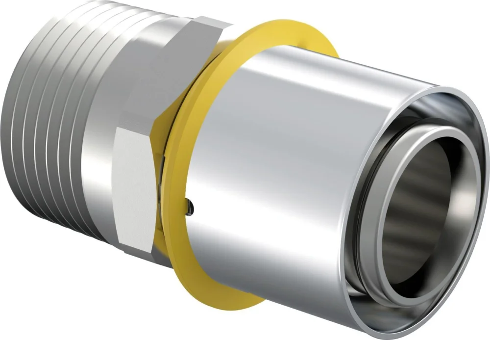 Uponor gas puntstuk 32 x 1" messing vertind Must-Have