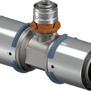 Bestseller Uponor S-Press t-stuk 40 x 32 x 40 messing vertind