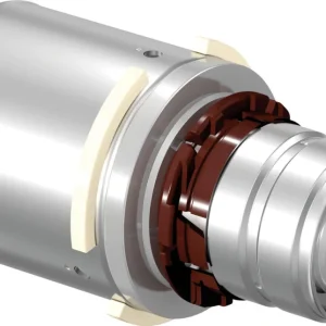 Uponor S-Press rechte koppeling 40 x 32 messing vertind Betrouwbaar