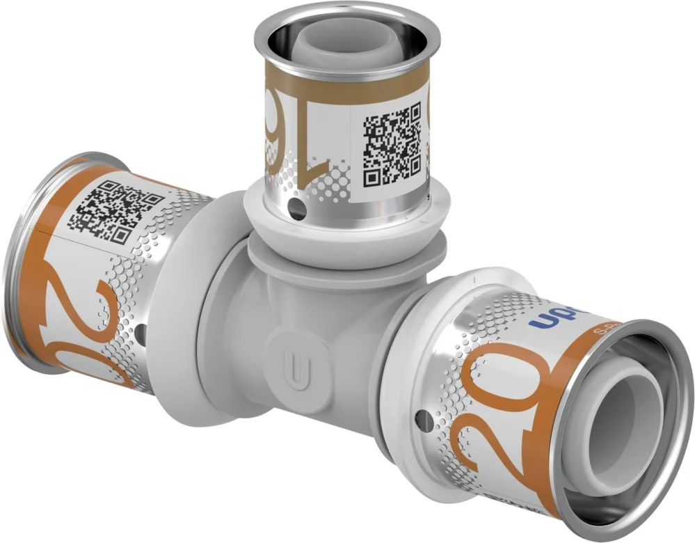 Uponor S-Press t-stuk 20 x 16 x 20 kunststof Aanbieding
