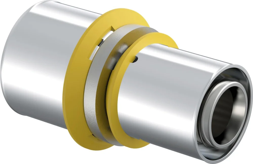 Weekendaanbieding Uponor gas rechte koppeling 32 x 25 messing vertind