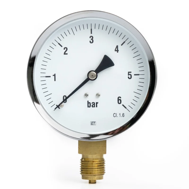 Flitsaanbieding Lovak manometer 1/2" onderaansluiting Dia. 100 0 - 6 bar