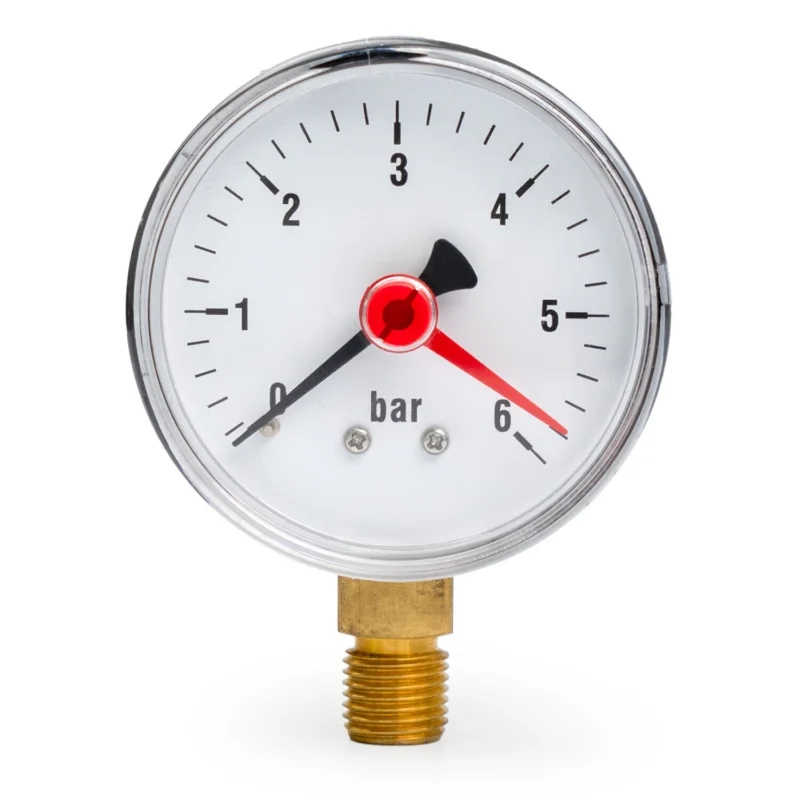 Alleen Vandaag Lovak manometer 1/4" onderaansluiting Dia. 63 0 - 6 bar