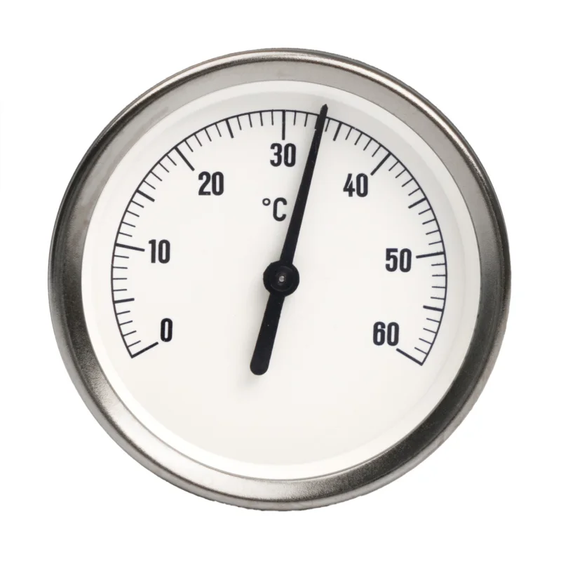 Lovak thermometer 20 - 50 achteraansluiting veer Dia. 63 0 - 60 °C Express Levering