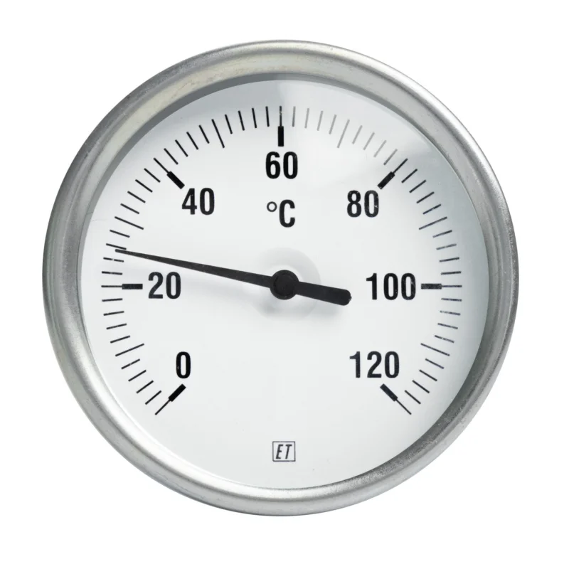 Lovak thermometer 1/2" achteraansluiting l 63 Dia. 80 0 - 120 °C Lage Prijs