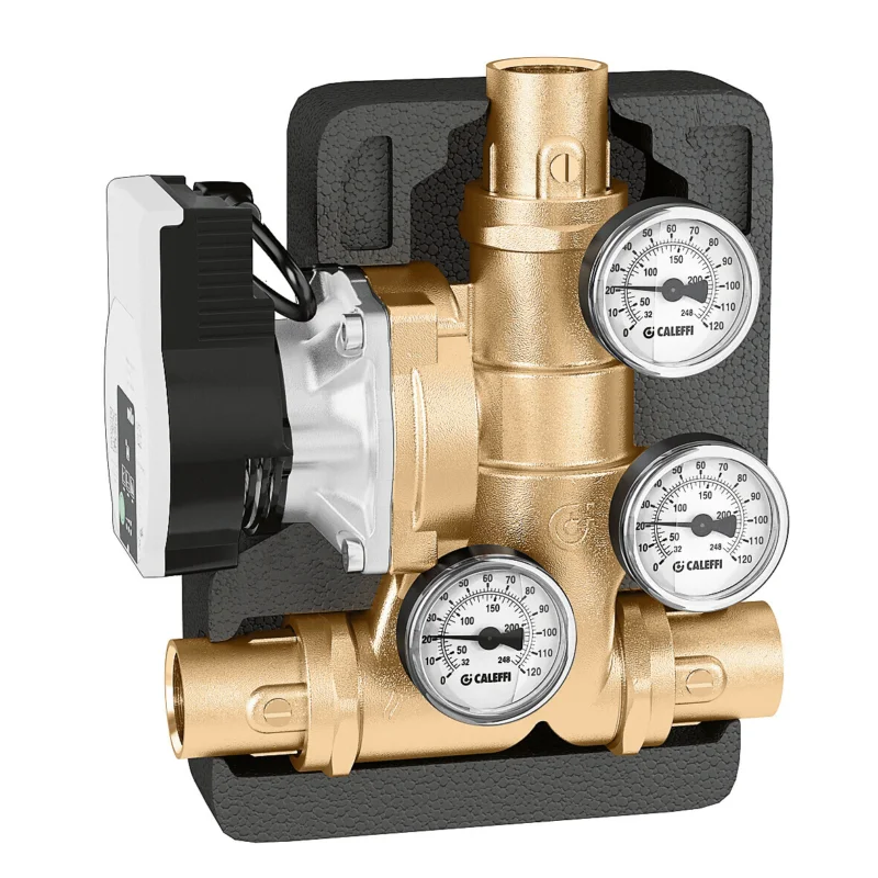Caleffi laadunit met anti-condensatieklep 1-1/4" x 1-1/4" x 1-1/4" Voordeelprijs