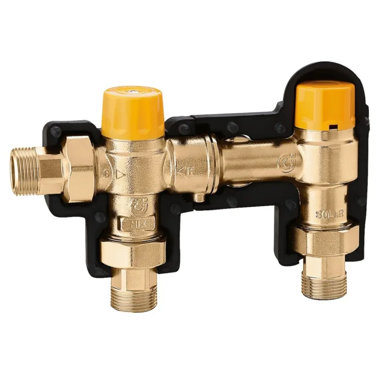 Tijdelijk Beschikbaar Caleffi solarincal-T thermostatische aansluitset 3/4" x 3/4" solar voor voorraadvat