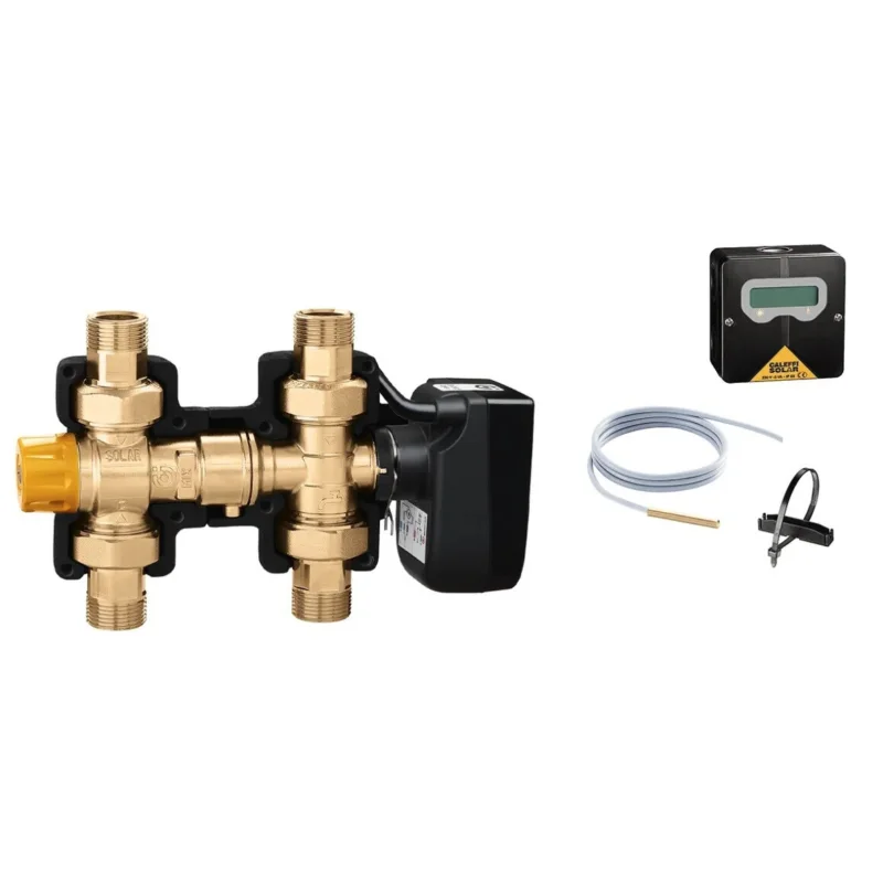Hete Deal Caleffi solarnocal thermostatische aansluitset 3/4" x 3/4" solar Zonder thermische integratie