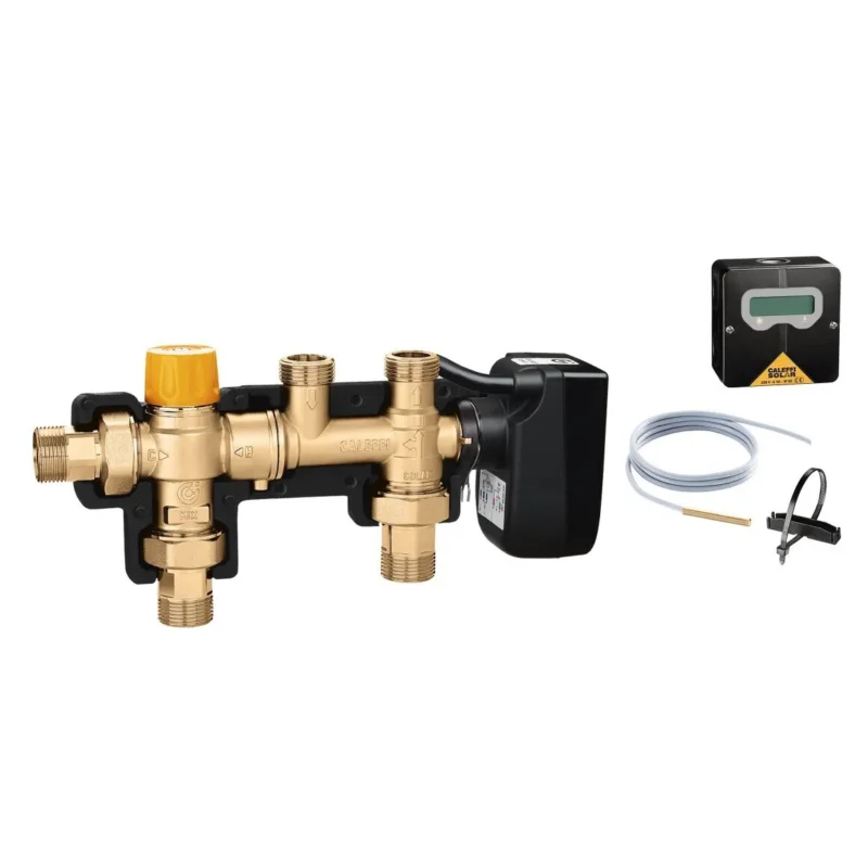 Dagaanbieding Caleffi solarincal thermostatische aansluitset 3/4" x 3/4" solar met thermische integratie
