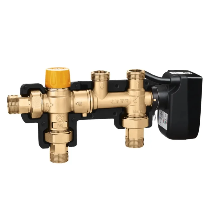 Caleffi solarincal thermostatische aansluitset 3/4" x 3/4" zonder thermostaat en temperatuurvoeler solar met thermische integratie Direct Beschikbaar