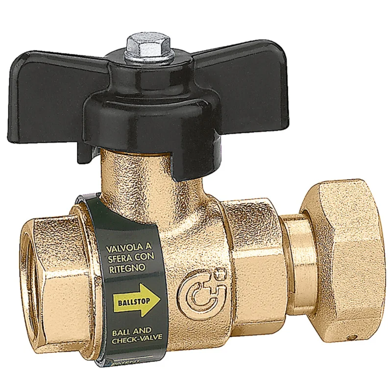 Caleffi Ballstop kogelkraan 2-delig 3/4" x 1/2" messing keerklep Aanbieding