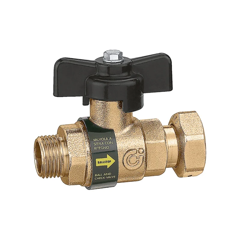 Bestseller Caleffi Ballstop kogelkraan 2-delig 3/4" x 3/4" messing keerklep bi x bu