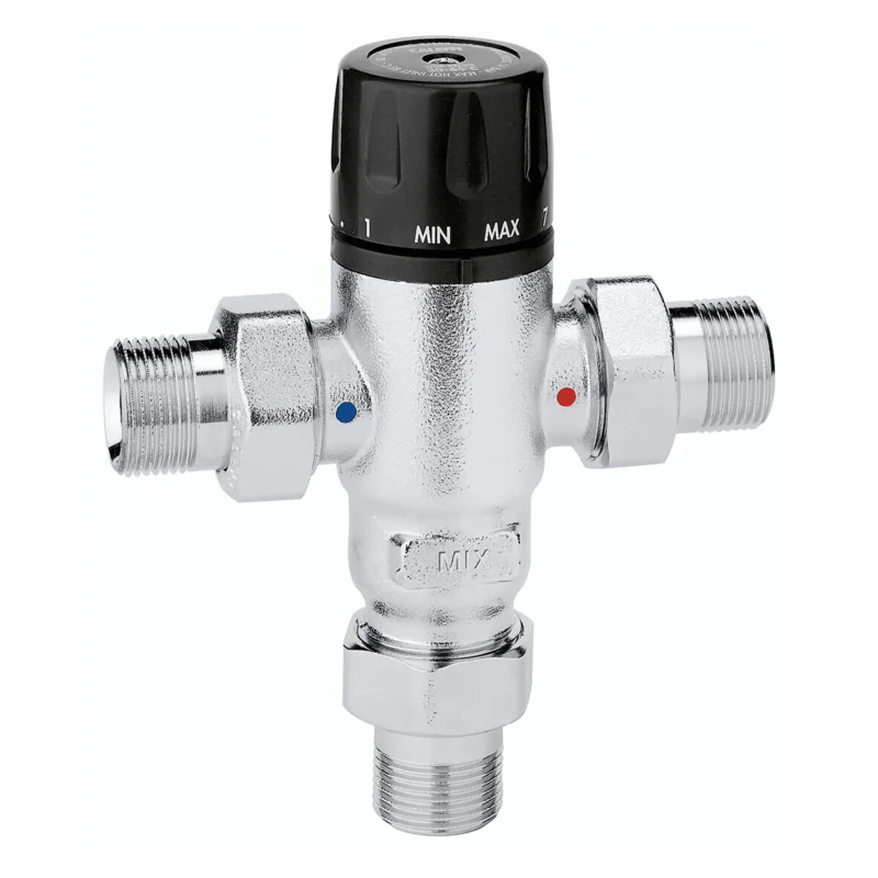 Dagaanbieding Caleffi thermostatisch mengventiel 3/4" messing vernikkeld 30 - 65 °C