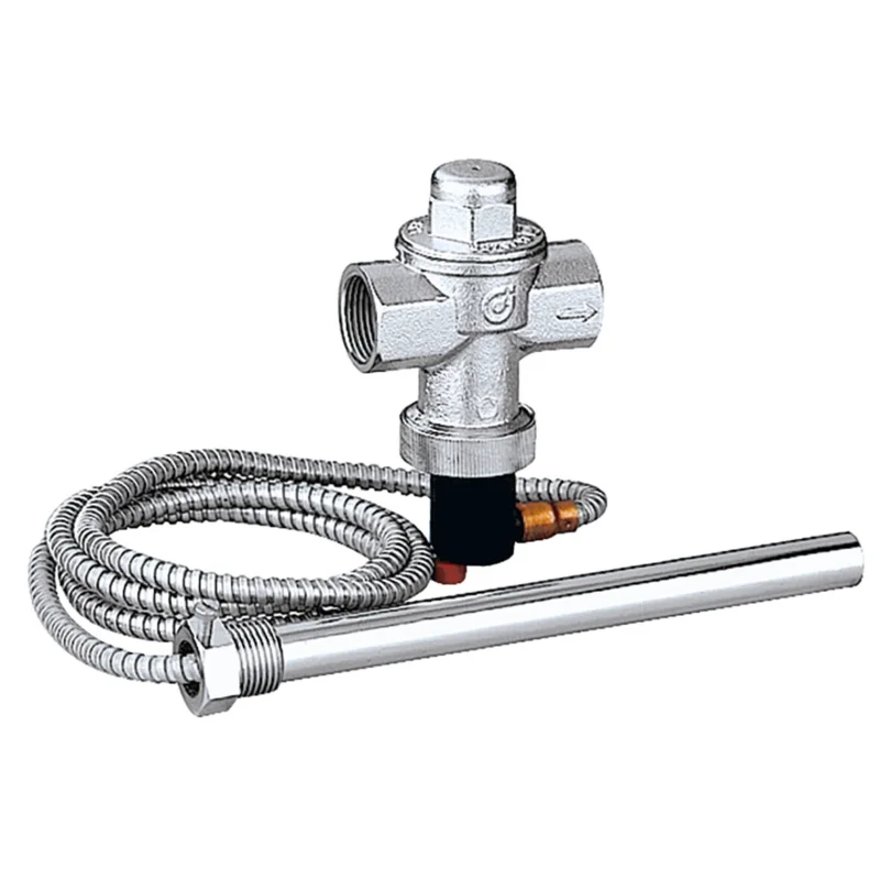 Caleffi thermische veiligheidsaftap 3/4" x 3/4" messing verchroomd 98 °C Nu Kopen