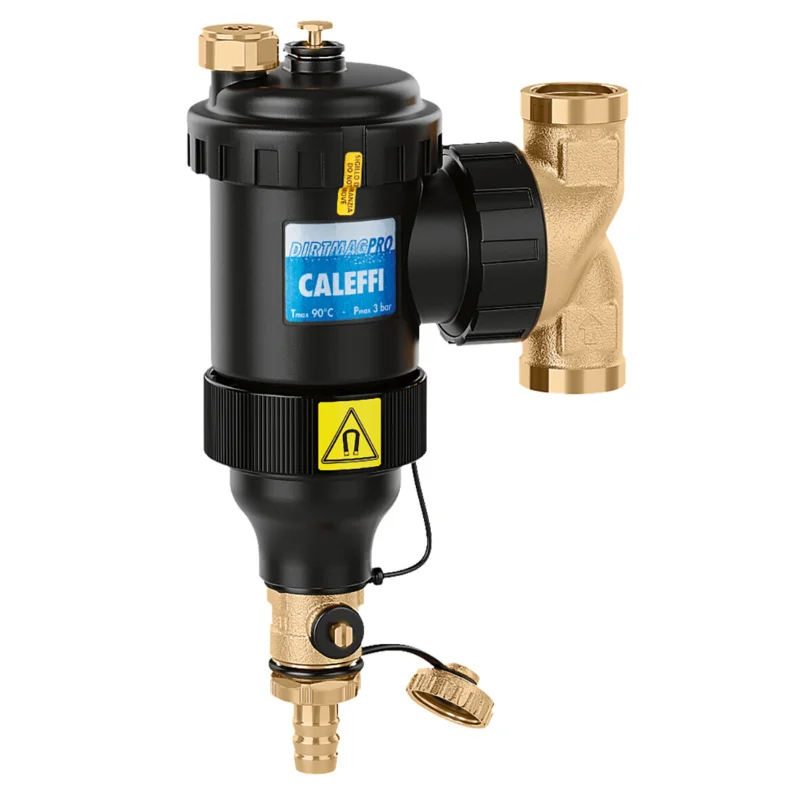 Caleffi DirtmagPro vuilafscheider 1" x 1" kunststof hoog debiet Dubbele magneet Speciale Aanbieding