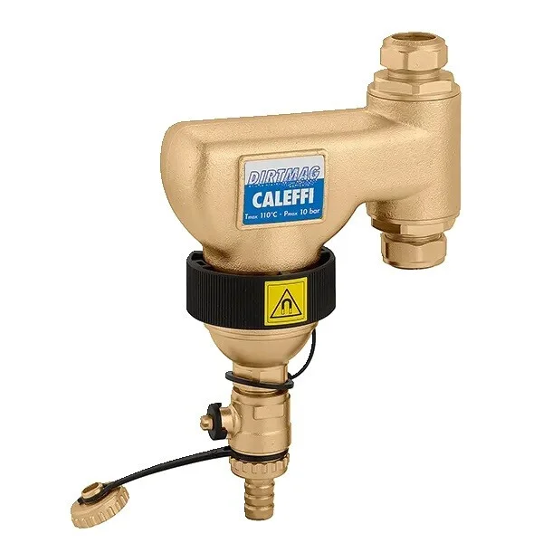 Caleffi Dirtmag vuilafscheider 22 x 22 messing verticaal magneet Fabrieksprijs
