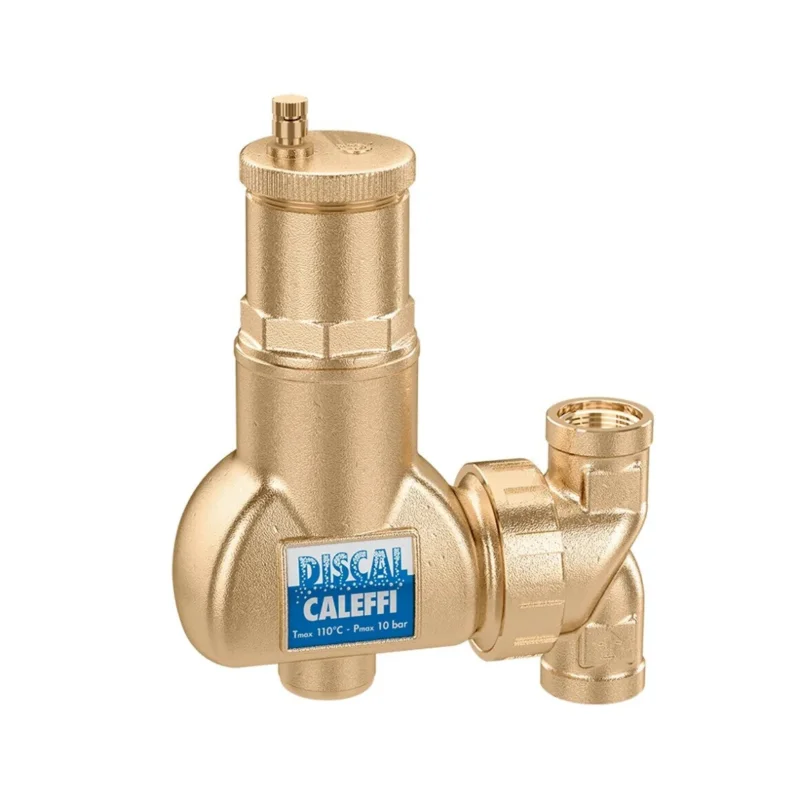 Caleffi Discal luchtafscheider 1" x 1" messing Korting