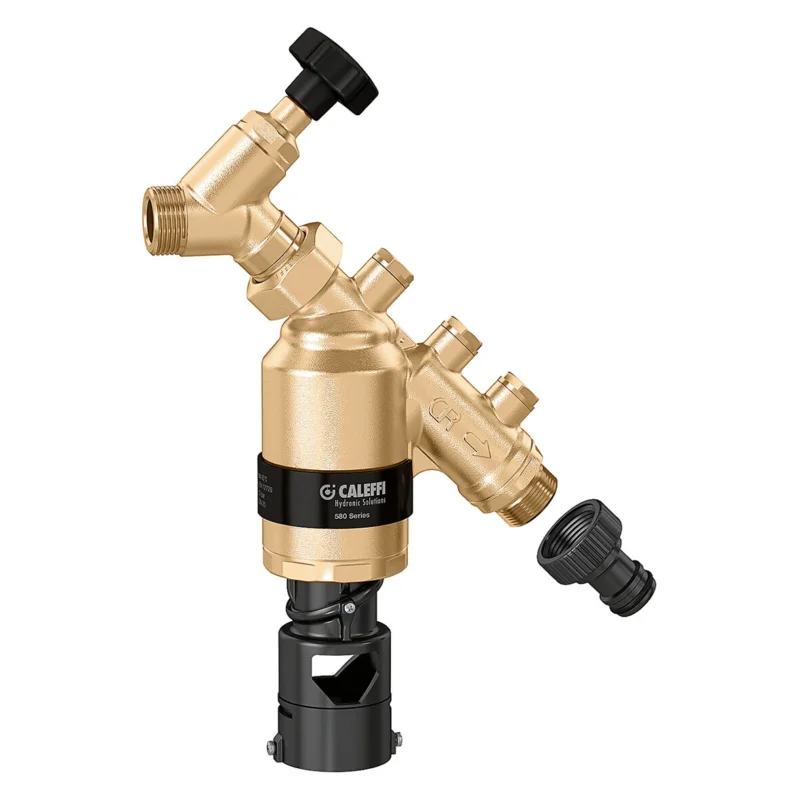 Caleffi terugstroombeveiliger multi. 1/2" x 1/2" slangaansluiting verticaal BA Hoge Kwaliteit