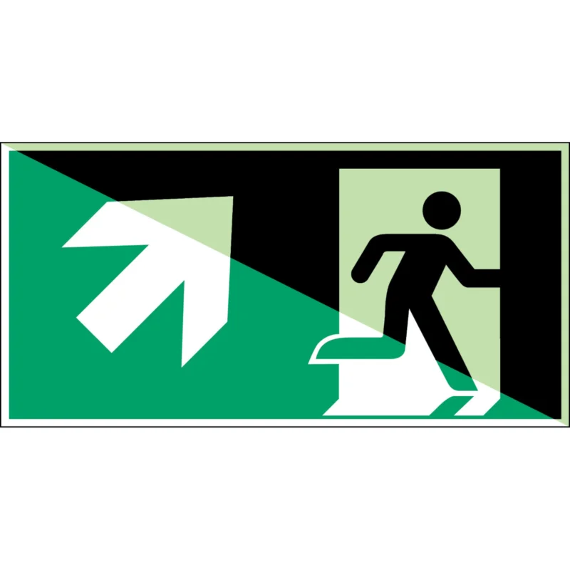 Aanbieding Brady - Redding- & evacuatiepictogram - Fotoluminescent veiligheidspictogram - E/A45/E002/NT-SA-PHOLUMC-400x200/1-B - 134663 - 86134663