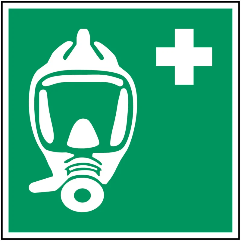 Aanbieding Brady - Redding- & evacuatiepictogram - Ademhalingsapparaat voor noodevacuatie – ISO 7010 - E/E029/NT-ALU-150X150/1-B - 134904 - 86134904