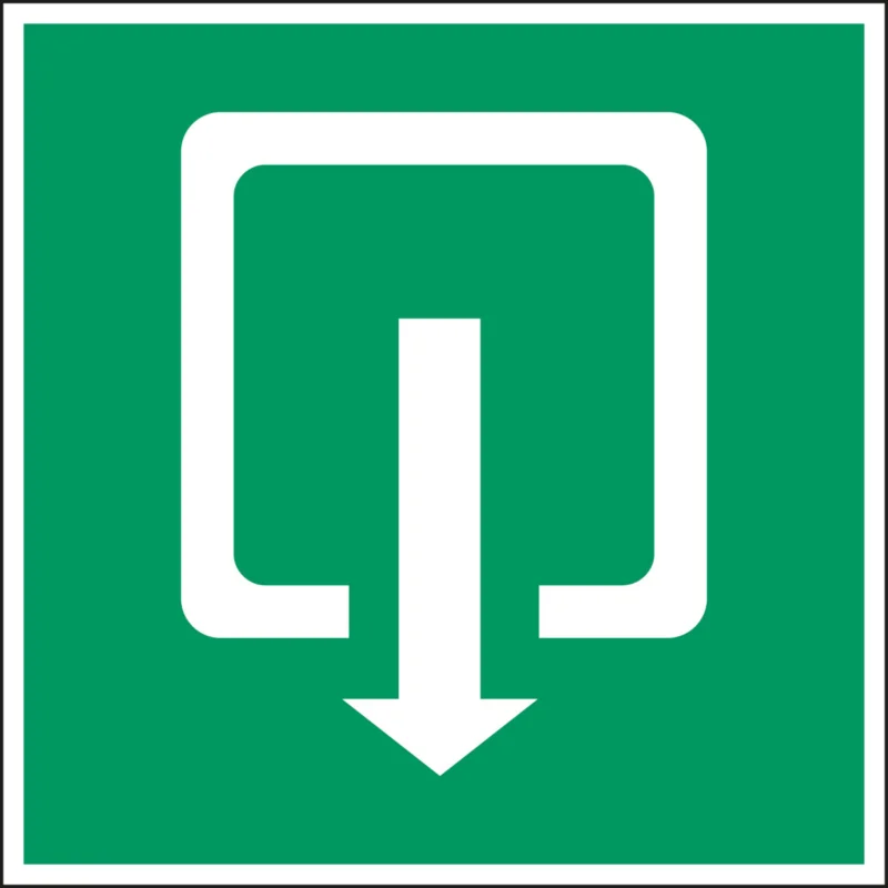 Aanbieding Brady - Redding- & evacuatiepictogram - Reddingspictogram - Uitgang die tevens dient als nooduitgang - PIC 372-200X200-B7527 (BRANDED) - 252468 - 86252468