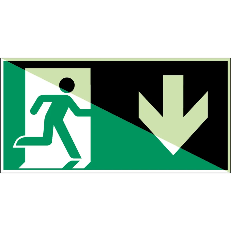 Aanbieding Brady - Redding- & evacuatiepictogram - Fotoluminescent veiligheidspictogram - E/E002//A180/NT-SAPP-PHOLUMC-300x150/1-B - 836459 - 86836459