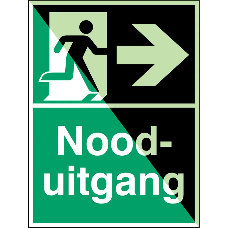 Aanbieding Brady - Redding- & evacuatiepictogram - Fotoluminescent veiligheidspictogram - E/E002/A90/NL29-SA-PHOLUMB-150x200/1-B - 836503 - 86836503