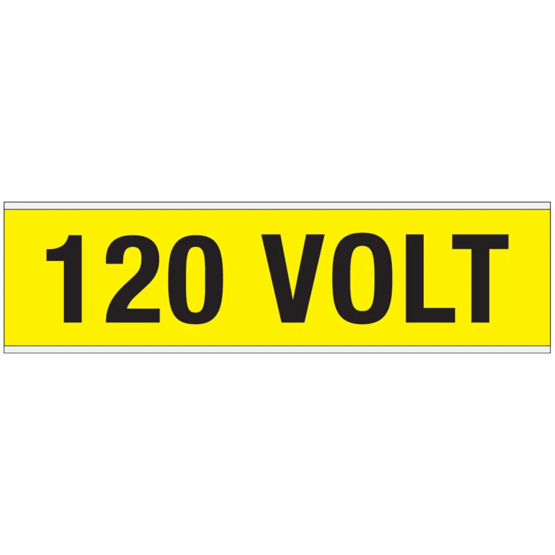 Weekendaanbieding Brady - Waarschuwingspictogram - Waarschuwingspictogram - Voltagemerkers - 120 VOLT - VOLTAGE MARKERS CV 120 VOLT A - 244716 - 86244716