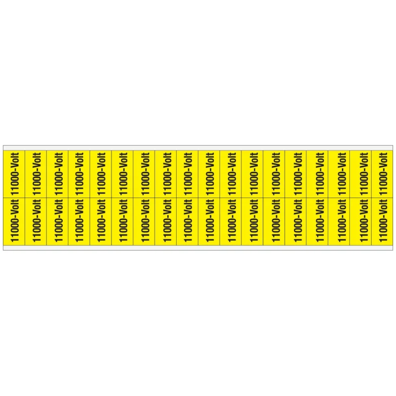 Weekendaanbieding Brady - Waarschuwingspictogram - Waarschuwingspictogram - Voltagemerkers - 11000 VOLT - VOLTAGE MARKERS CV 11000-D - 251972 - 86251972