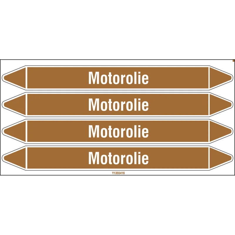 Aanbieding Brady - Standaard - Individuele leidingmerkers op kaart met geperforeerde pijlen, zonder pictogram - MOTOROLIE250X26CARD-T1-P18 - N005311 - 86005311