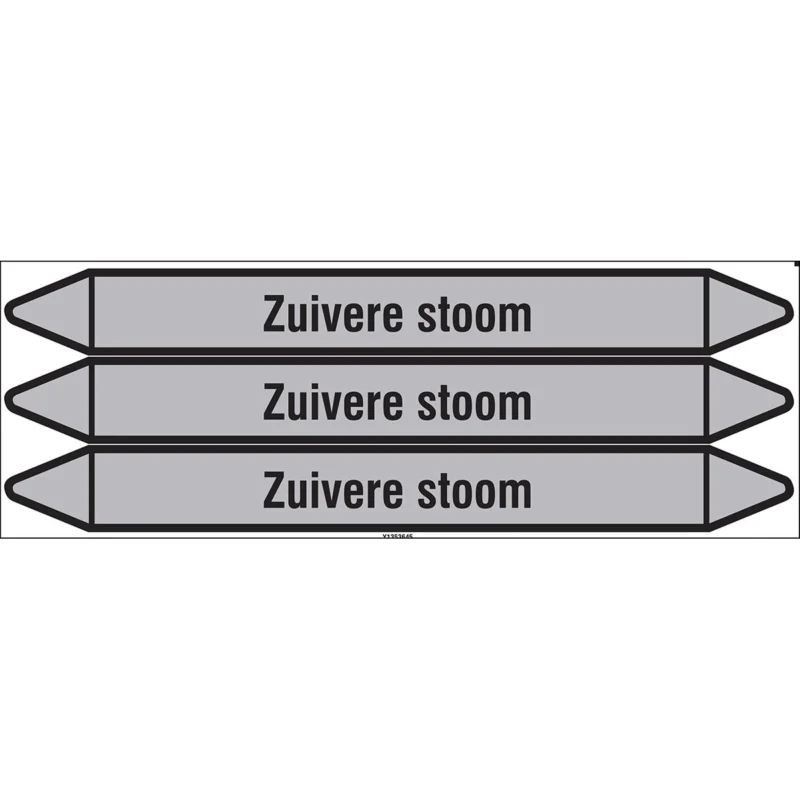 Aanbieding Brady - Standaard - Individuele leidingmerkers op kaart met geperforeerde pijlen, zonder pictogram - ZUIVERESTOOM355X37CARD-T1-P14 - N005712 - 86005712