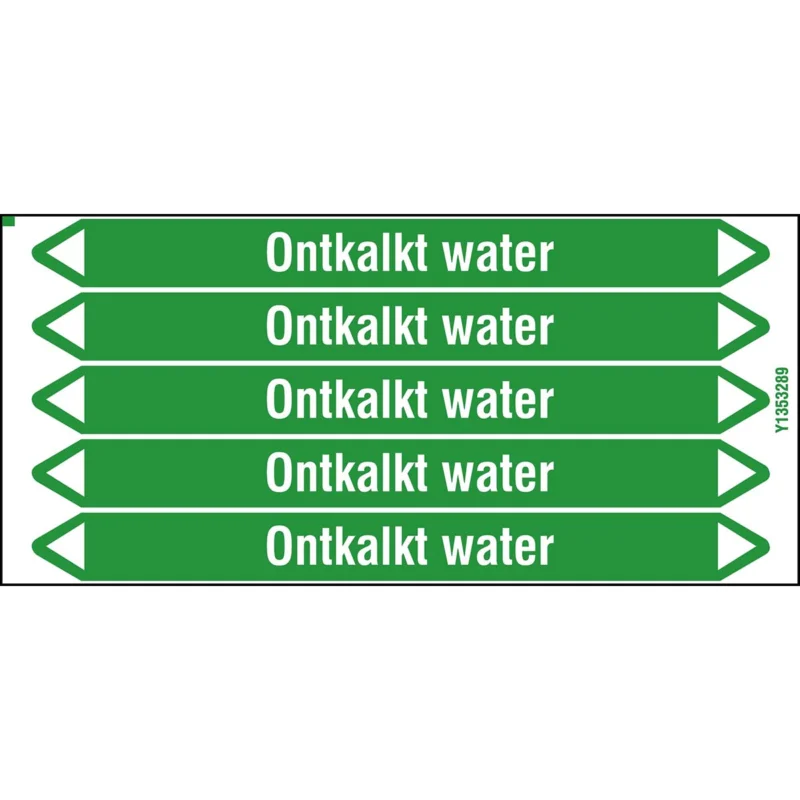 Weekendaanbieding Brady - Standaard - Individuele leidingmerkers op kaart met geperforeerde pijlen, zonder pictogram - ONTKALKTWATER150X12CARD-T1-P16 - N006142 - 86006142