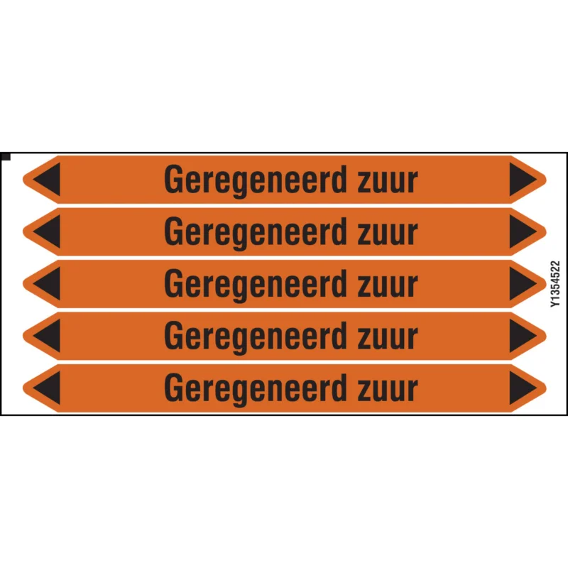 Aanbieding Brady - Standaard - Individuele leidingmerkers op kaart met geperforeerde pijlen, zonder pictogram - GEREGENEERDZUUR150X12CARD-T1-P22 - N006488 - 86006488