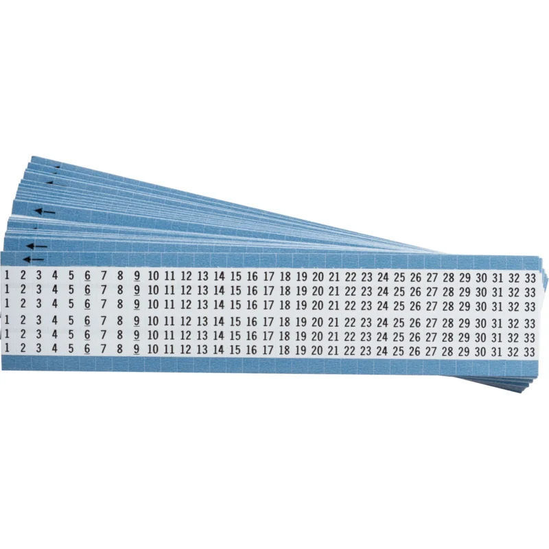 Aanbieding Wikkellabels - TWM-1-33-PK - 1 Pak = 25 Kaart x 33 Label(s) = 825 Label(s) per Pak
