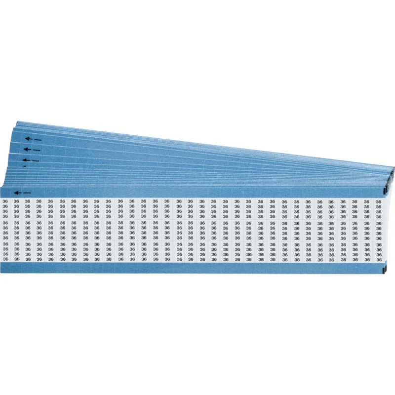 Wikkellabels - TMM-36-PK - 1 Pak = 25 Kaart x 150 Label(s) = 3750 Label(s) per Pak Betrouwbaar
