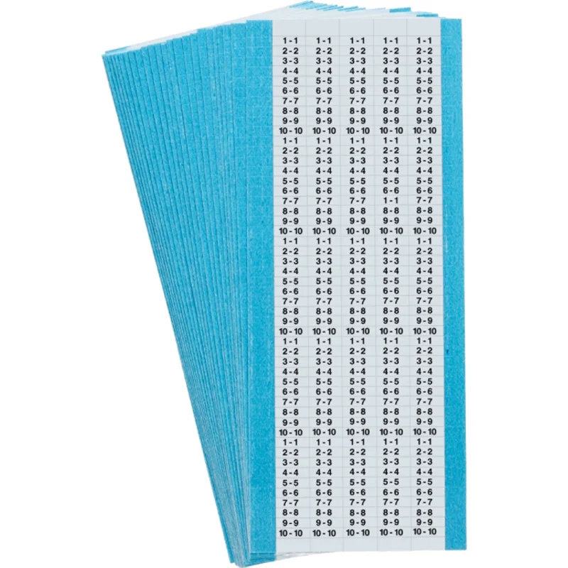 Wikkellabels - TMXM-1-10-PK - 1 Pak = 25 Kaart x 250 Label(s) = 6250 Label(s) per Pak Direct Beschikbaar