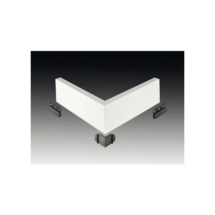 Beperkte Voorraad Vochtwerende folie Prefab buitenhoek Clip Recht Robuust 18x75mm Wit - 0109531