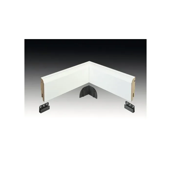 Rechtstreeks Van De Fabrikant Vochtwerende folie Prefab binnenhoek Clip Kraal De Luxe 18x120mm Wit - 0109502