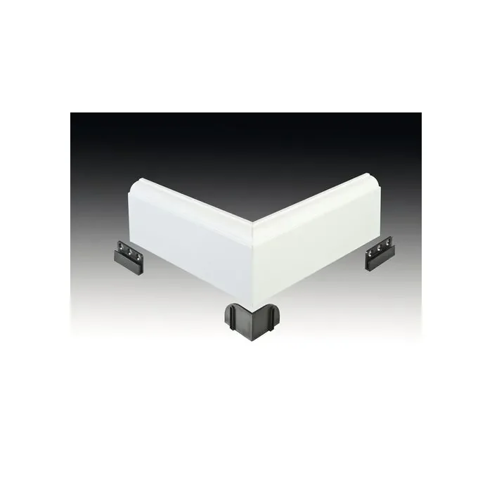 Veilige Betaling Vochtwerende folie Prefab buitenhoek Clip Kraal De Luxe 18x120mm Wit - 0109503