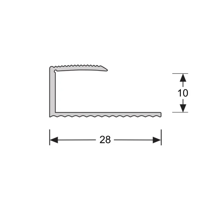U-profiel verlijmen 10.1mm RVS 90cm - 61256 Snelle Levering