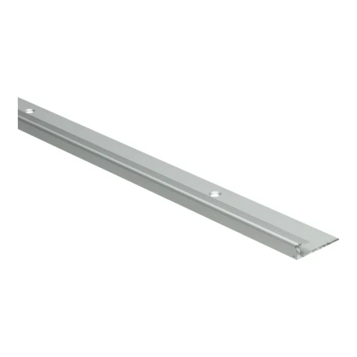 Inschuif eindprofiel 10mm tbv 7mm vloer schroef Zilver 100cm - 65833 Finale Uitverkoop