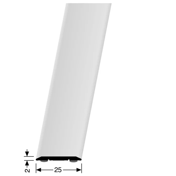 Voordeelprijs Dilatatieprofiel zelfklevend 25mm Zilver 300cm - 41822