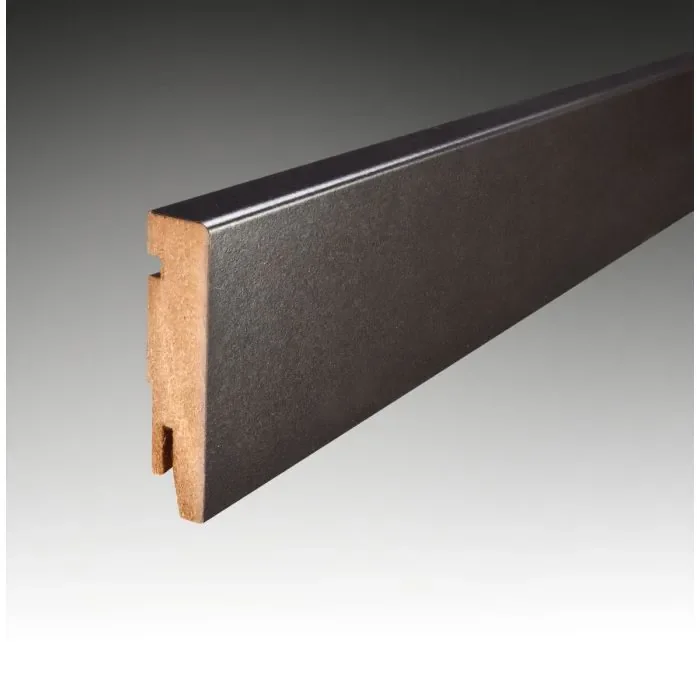 Veilige Betaling Vochtwerende folie Clip plint Recht Robuust 12x75mm Zwart - 0108040