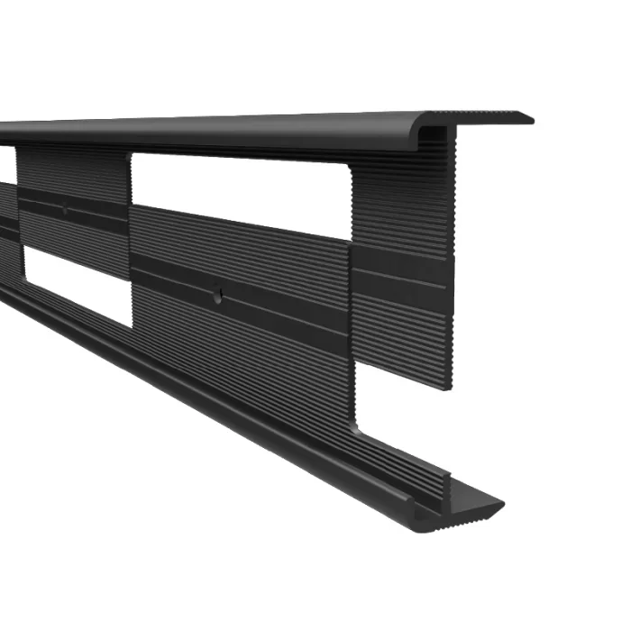 Universeel 2 delig Trapneusprofiel 35,5mm schroef Zwart tbv PVC 2-3,5mm - 65414 Lage Prijs