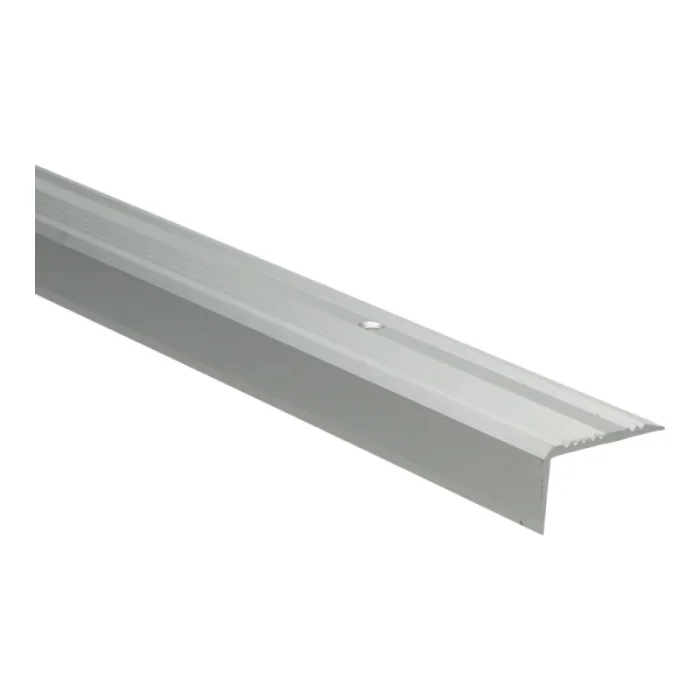 Superprijs Trapneusprofiel 40x25mm fijn antislip Zilver- 65368