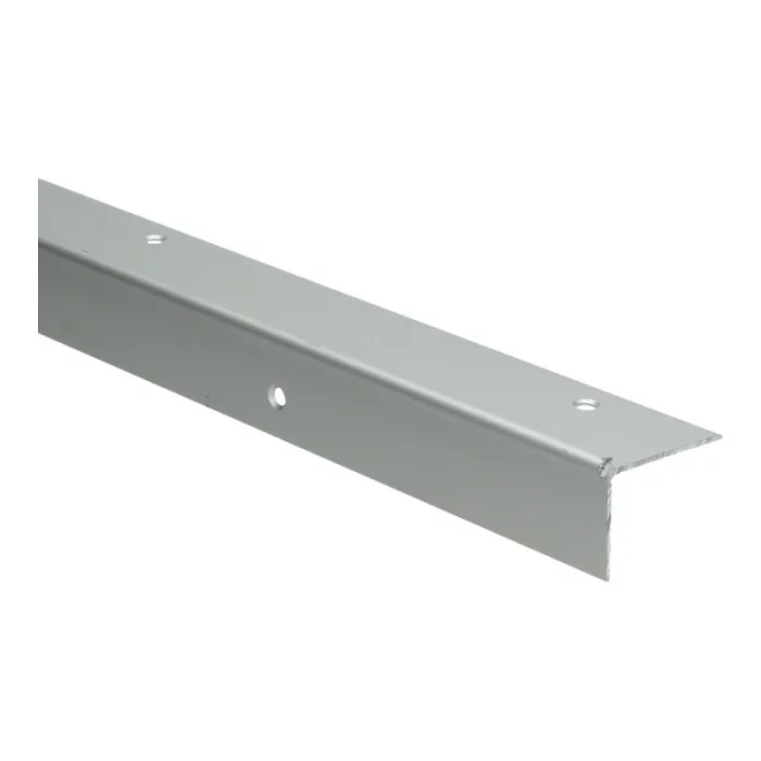 Trapneusprofiel recht 871 tbv 3mm PVC zilver - 65316 Nieuw